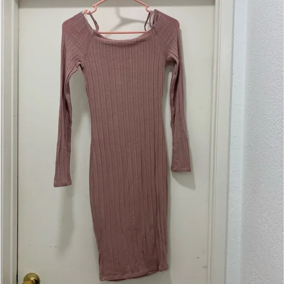 pink long sleeve dress fashion nova Shanghai Long Sleeve Maxi Dress